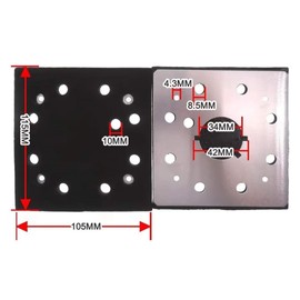 HaeKap 1/4 Sheet Sander Pad Backing Plate 151284-00 151284-00SV DW411 D26441 DW412 Replacement for DW411 Type 2, DW411 Type 1, DW411 Type 3, DW412 Type 2, DW412 Type 1, D26441 Type 1