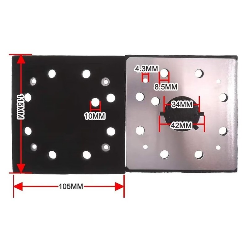 HaeKap 1/4 Sheet Sander Pad Backing Plate 151284-00 151284-00SV DW411