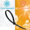 Glufirm Zip Ties 10 inch (100 Pack), Black Cable Ties,
