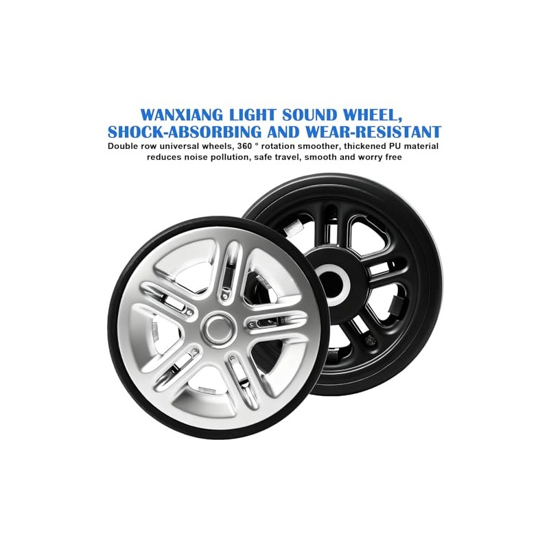 Pack of 8 Suitcase Wheels Replacement Wheels, 50 x 12