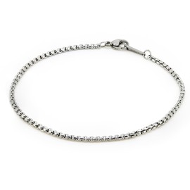 Napist Anklet, Men's, Women's, Leave on, Hypoallergenic, 316L Surgical Stainless Steel Chain
