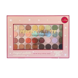 Holler and Glow Perfect Palette 32 Shades Eyeshadow Palette, 0.90 Oz, Shimmer and Matte Shades