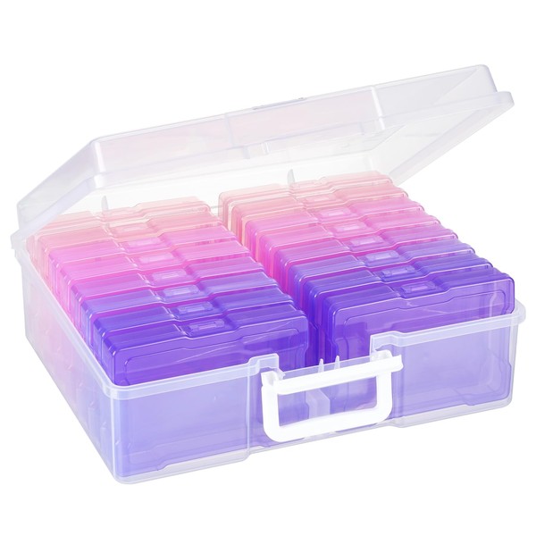 OMNISAFE 4x6 Photo Storage Cases, 16 Inner Plastic Craft Storage