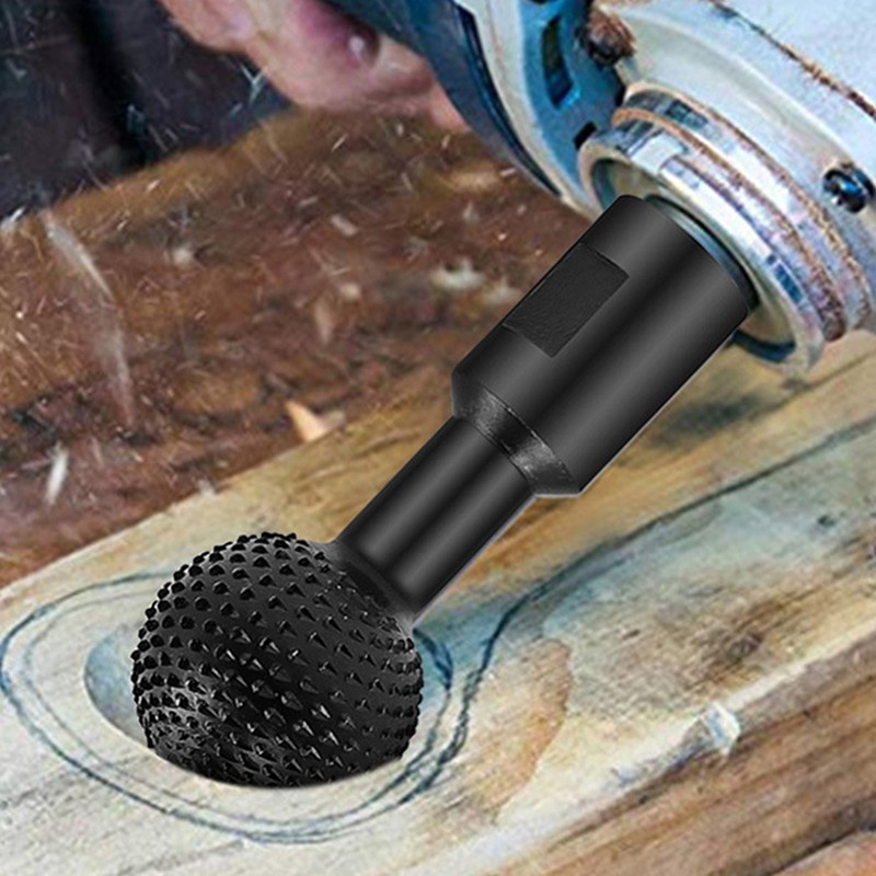 Sphere Grinding Head Black Ball Gouge Power Carving Attachment for