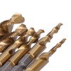 6Pcs Hex Shank Drill High Speed Steel Tap Chamfer Spiral