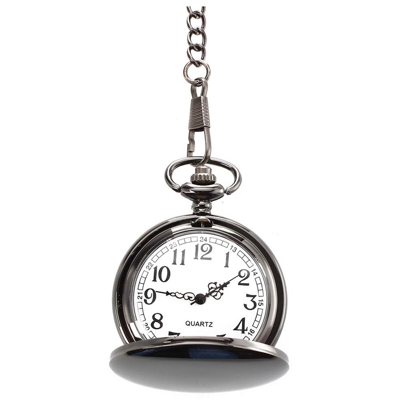 Yesmin 1 Pcs Metal Classic Silver Plated Pocket Watch Chain