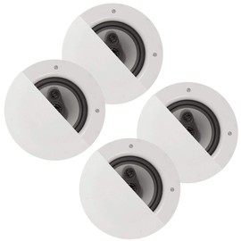 Acoustic Audio CSic64 Frameless in Ceiling 6.5" Speaker 2 Pair Pack 3 Way Home Theater Speakers