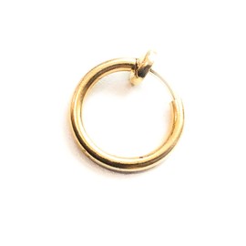 MoonliDesigns Gold Fake Belly Ring Clip On Navel Piercing Faux Stomach Hoop Non Pierced Jewelry
