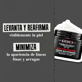 Kiehl’s Age Defender Face Cream - Crema Facial Anti Signos de la Edad para Hombre, Fortalece la Piel y Mejora la Firmeza, Reduce Líneas de Expresión c