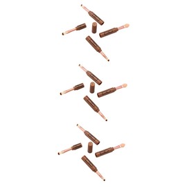 FOMIYES 3 Pcs All-purpose 4-in-1 Makeup Brush Set Lip Brush Eye Shadow Eyebrow Compact Kit for Travel Use