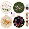 Embroidery Kit 4 Pieces Embroidery Set Beginners, Embroidery Set Adults,