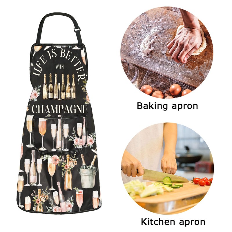 Champagne Kitchen Apron Life Is Better With Champagne Apron Witch