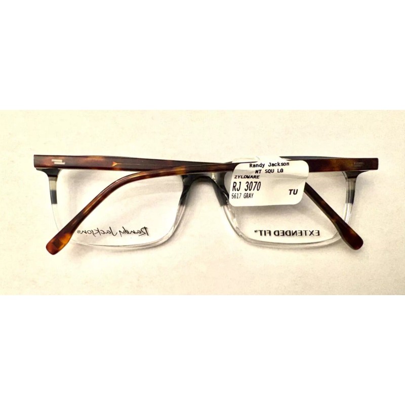 Randy Jackson Eyeglasses Frame 3070 ZYLOWARE 152 Black brown rectangle