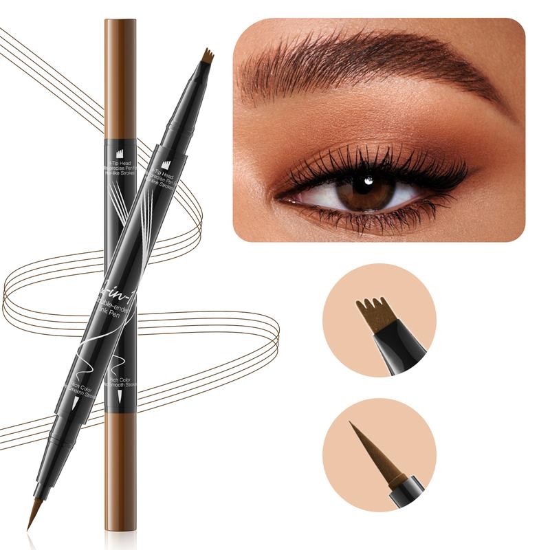 Hello Kiss Eyebrow Pen, 2 in 1 Dual-ended Natural 4