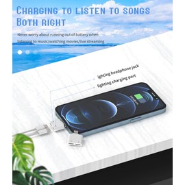 Zoyuzan Dual Lightning Headphone Adapter, 4 in 1, Perfect Sound Quality, Multi Function, Innovative Wireless Design, Excellent Compatibility, Sincerely Serve Customers