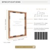 MCS Canvas Float Frames 18x24 Frame, Walnut Woodgrain for Finished