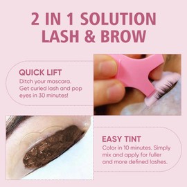 Lomansa Lash Lift and Tint Kit, Lash Lift Kit and Tint, Eyelash Perming Kit and Brow Lamination for Salon and Beginners(Lash Lift Balm)