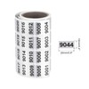 MECCANIXITY Black Number Stickers 9001-9999, Paper, Roll, Single Use, Outdoor,