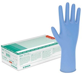 B. Braun Vasco® Nitrile Long Nitrile Gloves Extra Small Examination Gloves Large Pack of 100 s