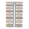 MY NAILS Nail Foil - Beige Flowers - Pattern /