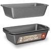 Nonstick Loaf Pan Set Pack of 2, 10.2" & 11"