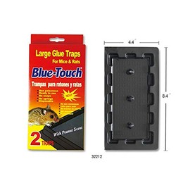 Blue Touch Mouse Glue Traps, Excellent Mouse Glue Traps Glue Boards for Rats, Mice and Pests. Large Size. 0.8 x 8.5 x 4.5 inches - 9 Packs/18 Traps (Red)