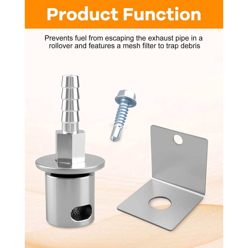 19-174 Fuel Tank Vent Roll Over Valve with Bracket Kit
