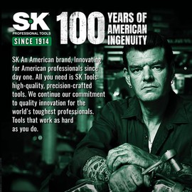 SK 12-in-1 Ratcheting Screwdriver, 216-P, Multi-bit Driver with Quick-Load Mechanism, S2 Steel, with Phillips, Slotted, Star, Square Bits Stored in Handle