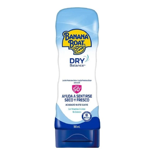 Protector Solar Banana Boat Dry Balance 50+FPS Locion 180 ml