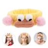 Healvian Cute Plush Spa Headband for Women Funny Cartoon Design