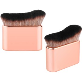 Siren Body Tanning Brush Set - 2Pcs Foundation and Makeup Brush for Self Tanner Application, Face and Body Blending - Color E