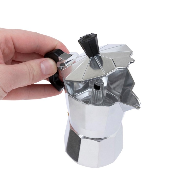 1 Cup Espresso Coffee Maker – Durable Aluminum, Fast Brewing,