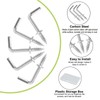 UFURMATE 1/2" Screw Hooks, 150 Pieces Carbon Steel Coated L