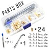 XIFOWE MK8 Nozzles 24 pcs 3D Printer Brass Nozzles 0.2mm,