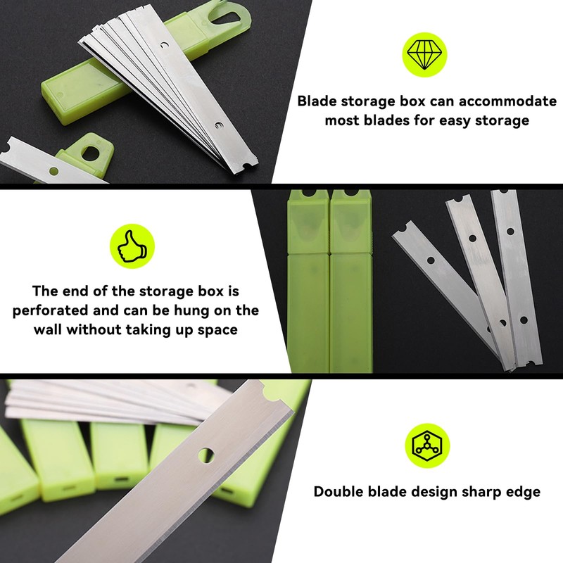 Pack of 30 Replacement Blades for Scrapers 100 mm, Ceramic