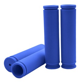 TIKBRO Bike Handlebar Grips 2 Pairs Comfortable Anti-Slip Rubber Mountain Bicycle Handle Grips for MTB BMX