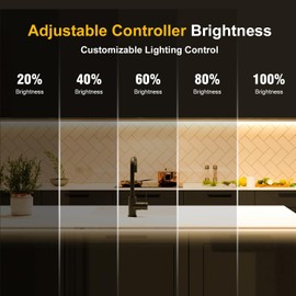 icever 12V 3000K COB Led Strip, 16.4FT 320LEDs/m 9.6W/m Warm White Flexible Uniform Lights CRI 90+ 8mm Width High Density Dimmable Lights Strip for Home Indoor Decoration (No Adapter or Controller)