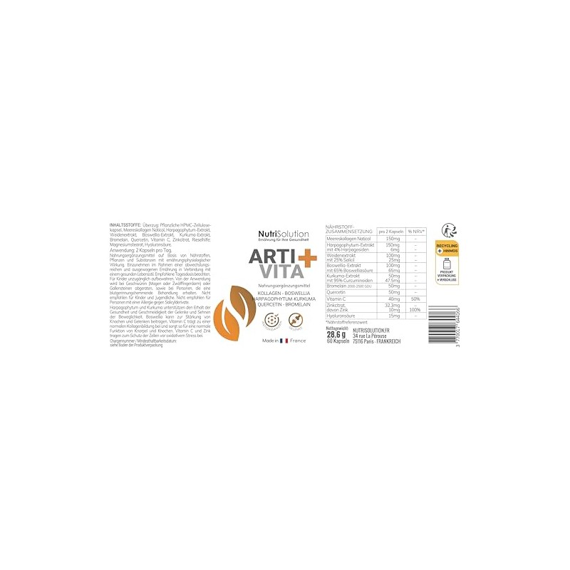 Artivita+: Highly Effective Joint Support for Seniors - Natural Marine