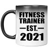 Designsify Gifts, Fitness Trainer Established EST. 2021, 11oz Color Changing