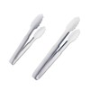 Ipetboom 2pcs Stainless Steel Food Clamp Practical Non Slip Kitchen
