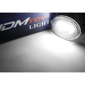iJDMTOY Black Dark Lens Xenon White LED Fender Front Side Marker Blinker Lights Compatible With 2006-2014 MINI Cooper MKII (2nd Gen) R56 R57 R58 R59