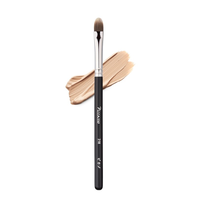 Picasso Concealer Brush 258 + Cover, Mixed Colors, 1 Piece
