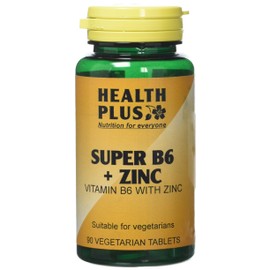 Health Plus Super B6 + Zinc Vitamin B Supplement - 90 Tablets