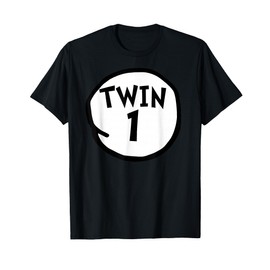 Twin 1 tee funny matching twin one T-Shirt