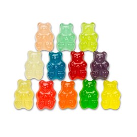 Gummi Bear Cubs - Gummy Bears Candy, Fruity Gummy Bears - Multicolor Sweet Gummies Bear, 12 Assorted Fruit Flavors, Made with Real Fruit Juice, Variety Pack (120 PCS/LB)
