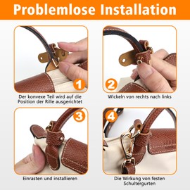 Shoulder Strap for Longchamp Women's Bag, Adjustable Shoulder Strap for Bags, Leather Strap, Carry Straps for Longchamp Mini Bag Straps, Bag Strap Extension, Shoulder strap width: 2.5 cm (cognac)