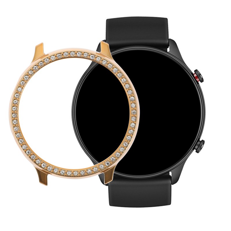 BIUDECO Durable Rhinestone Watch Shell Protective Case Drop Resistance 44mm
