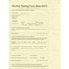 Non-DOT 3-PLY Breath Alcohol Testing Forms Pack of 100MADE in