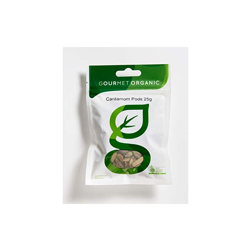 Gourmet Organic Cardamom Pods Sachet 20 g