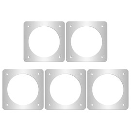 ReTang 5 Pieces Metal Bluebird House Predator Guard 1 1/2 Inch Opening Guard Metal Portal Bird Nest Preventer for Eastern Bluebird Box Stainless Steel Protector Bird House